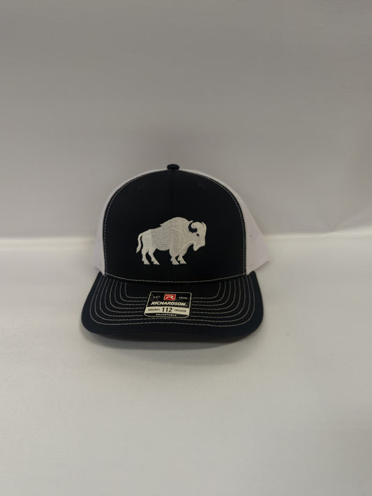 A White Buffalo on Black and White Richardson