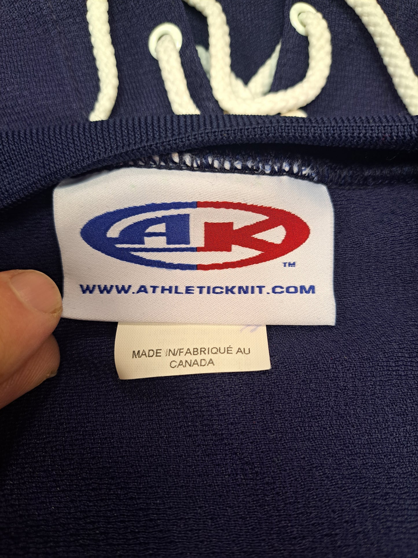 XL Athletic Knit (AK) Rochester Retro Lace-Up Hockey Jersey