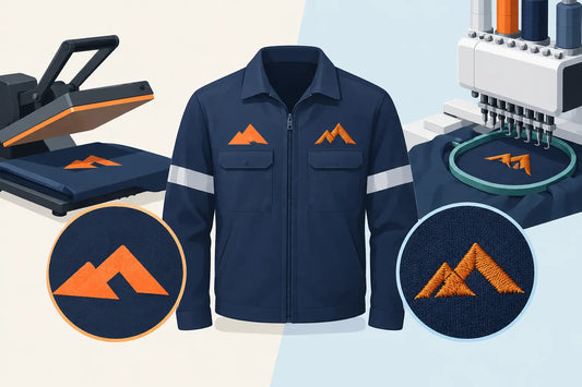 Heat Transfer Versus Embroidery for Workwear