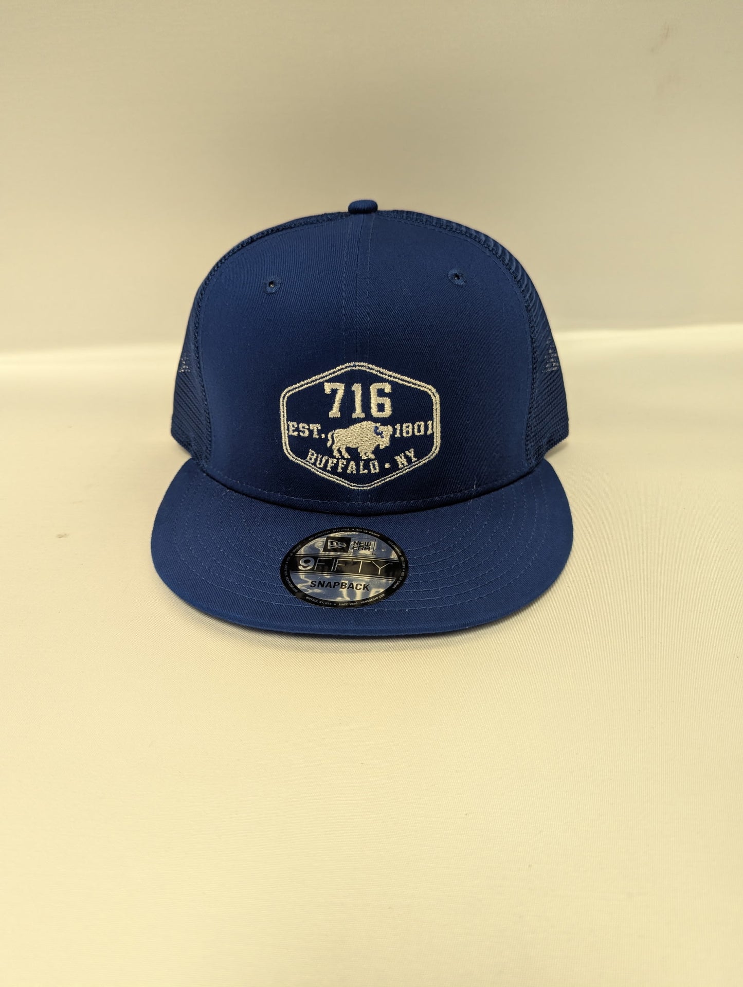 Buffalo Themed Hat - New Era 9FIFTY "716 Established" Snapback Trucker