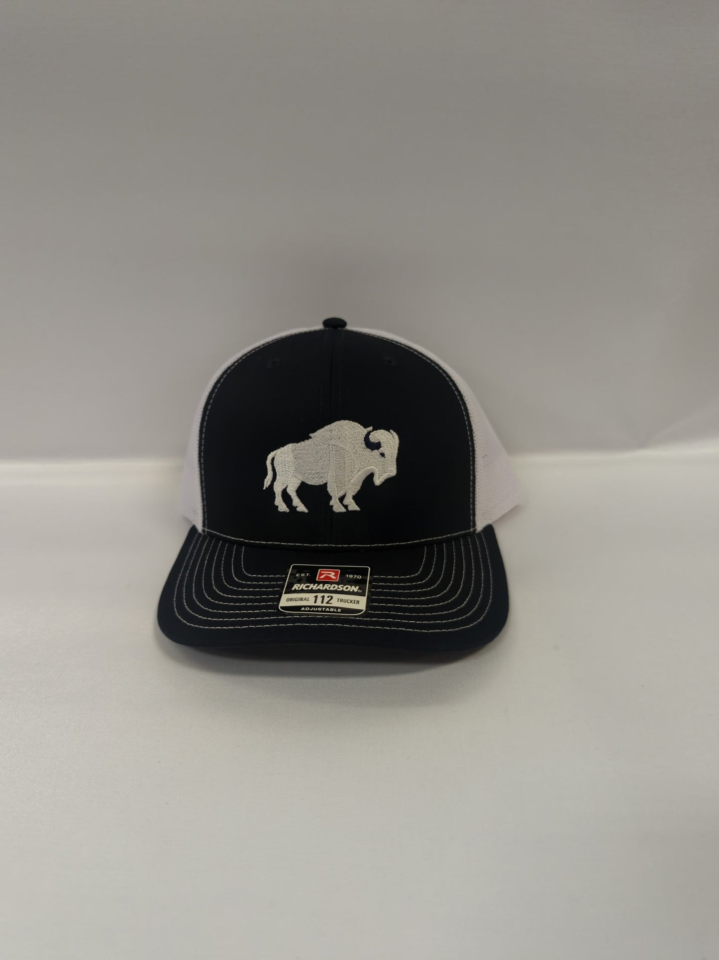 A White Buffalo on Black and White Richardson