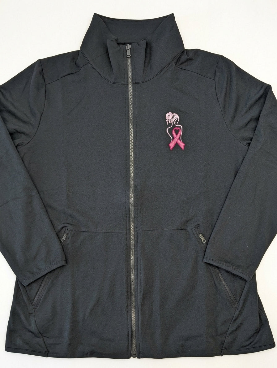 Port Authority Women's Accord Stretch Fleece Full-Zip – Breast Cancer Awareness Edition