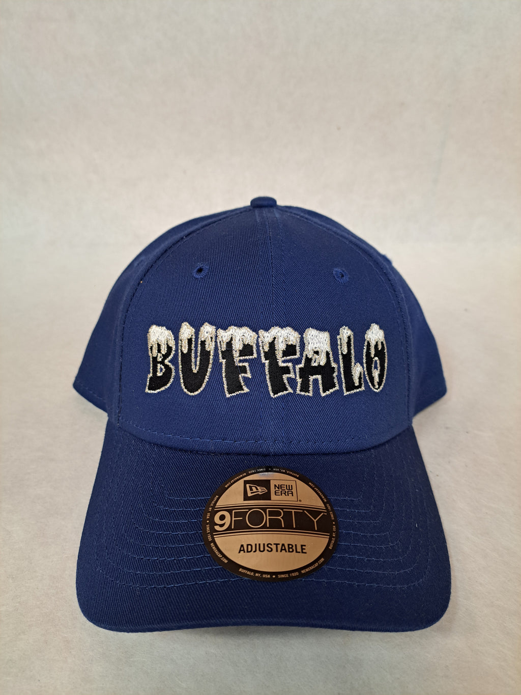 Snow Topped Buffalo Logo on Blue 9forty