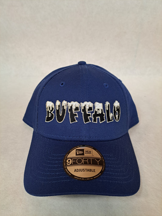 Buffalo Themed Hat - New Era 9FORTY "Snow-Capped Buffalo" Edition (Royal Blue)