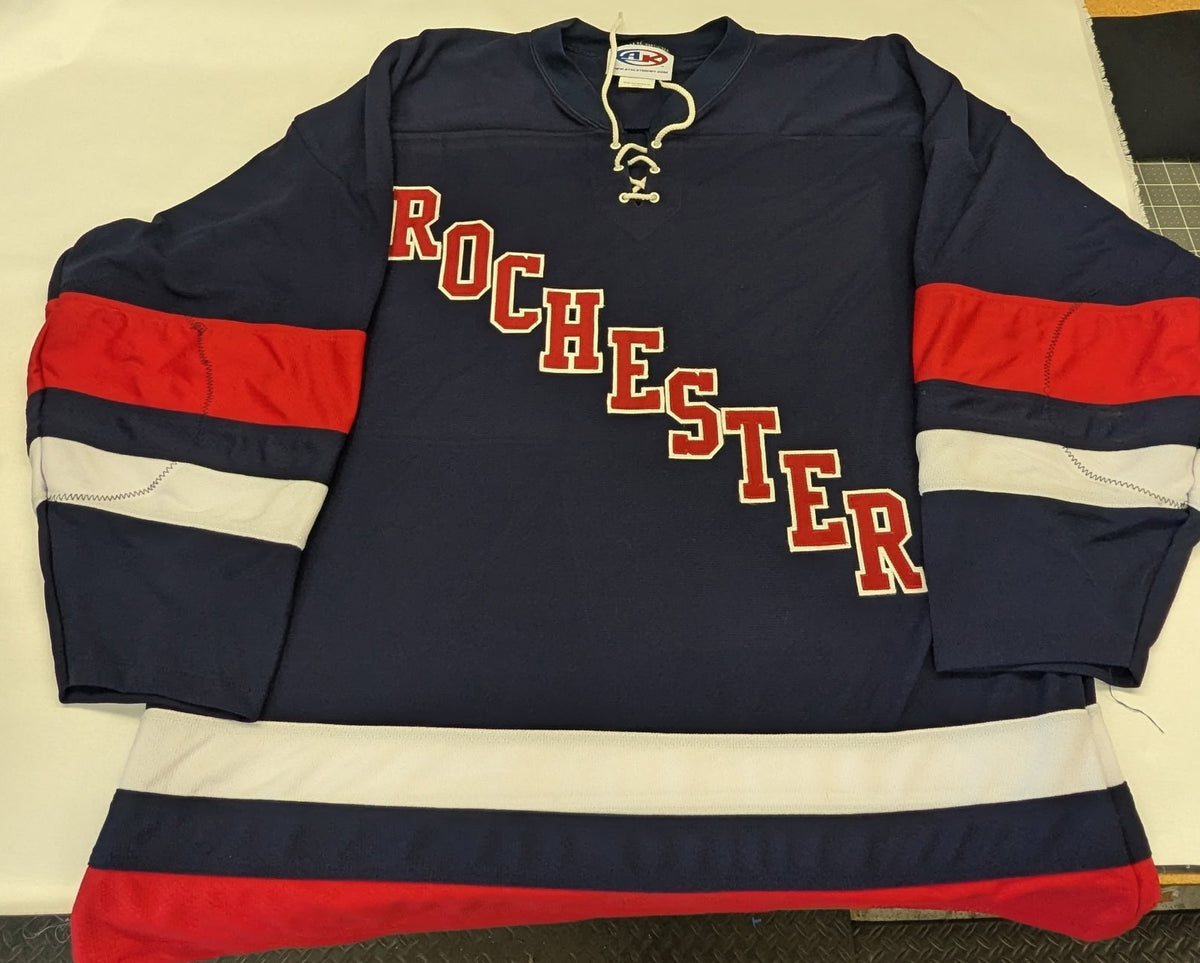 XL Athletic Knit (AK) Rochester Retro Lace-Up Hockey Jersey