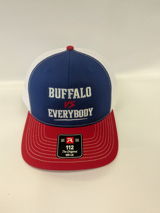 Buffalo Themed Hat - Richardson 112 "Buffalo Vs Everybody" Game Day Trucker
