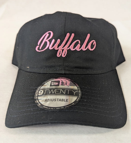 Buffalo Themed Hat - New Era 9TWENTY "Pink Script Buffalo" Edition