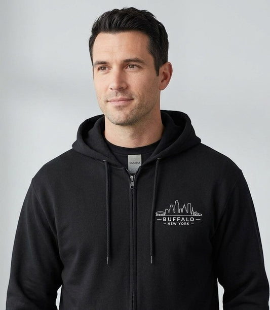 Buffalo Skyline Premium Full-Zip Hoodie