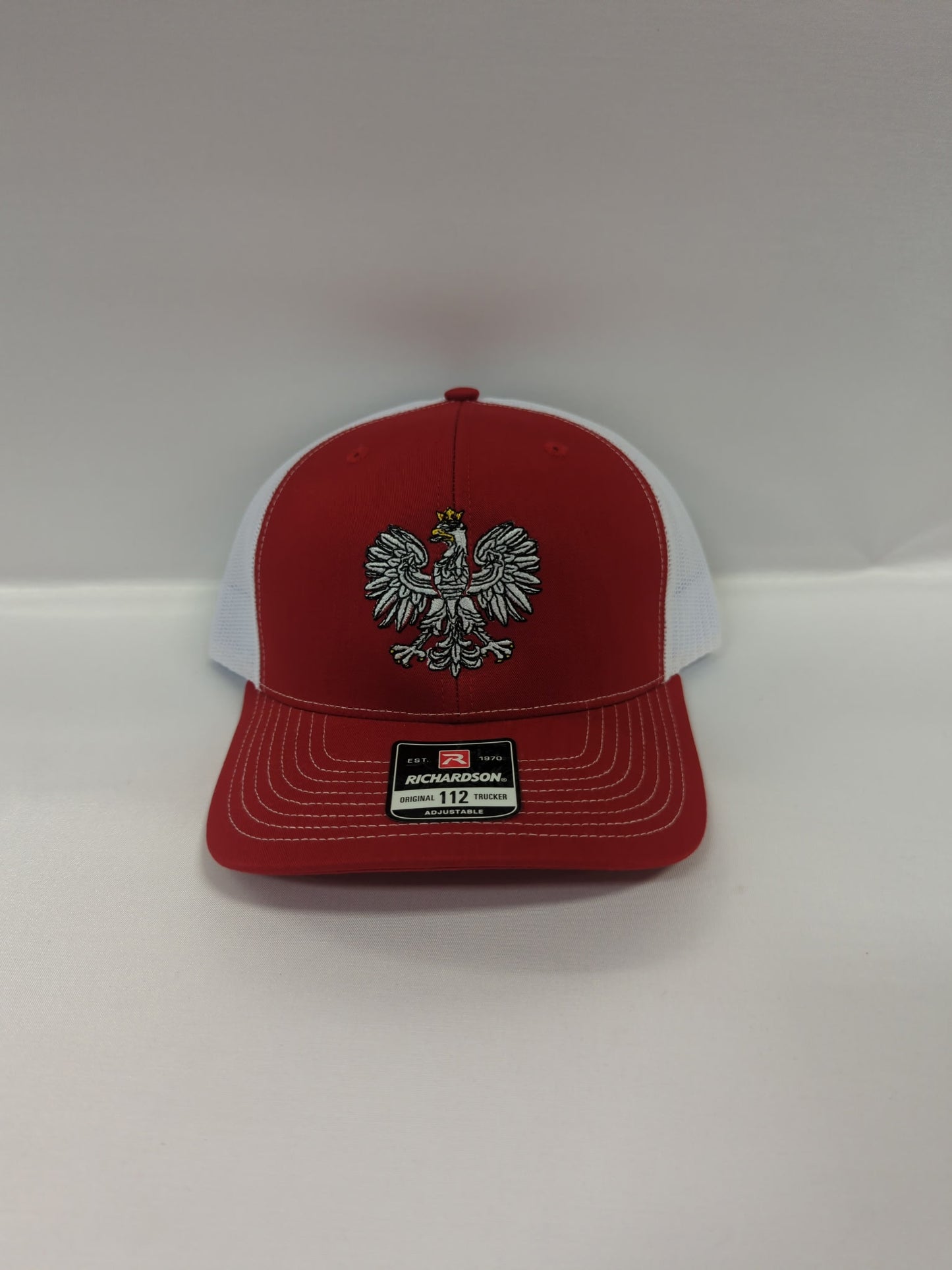 Polish Eagle Polska on Red and white Richardson